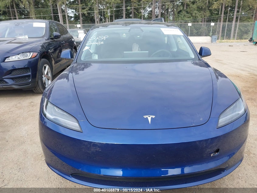 2024 Tesla Model 3 Rear-Wheel Drive VIN: 5YJ3E1EA7RF744733 Lot: 40108879