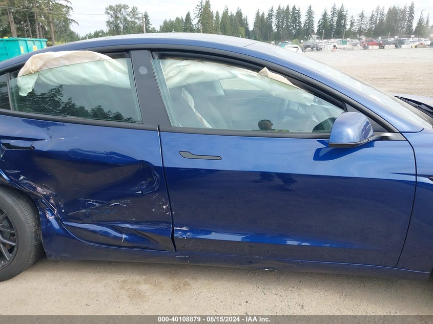 2024 Tesla Model 3 Rear-Wheel Drive VIN: 5YJ3E1EA7RF744733 Lot: 40108879