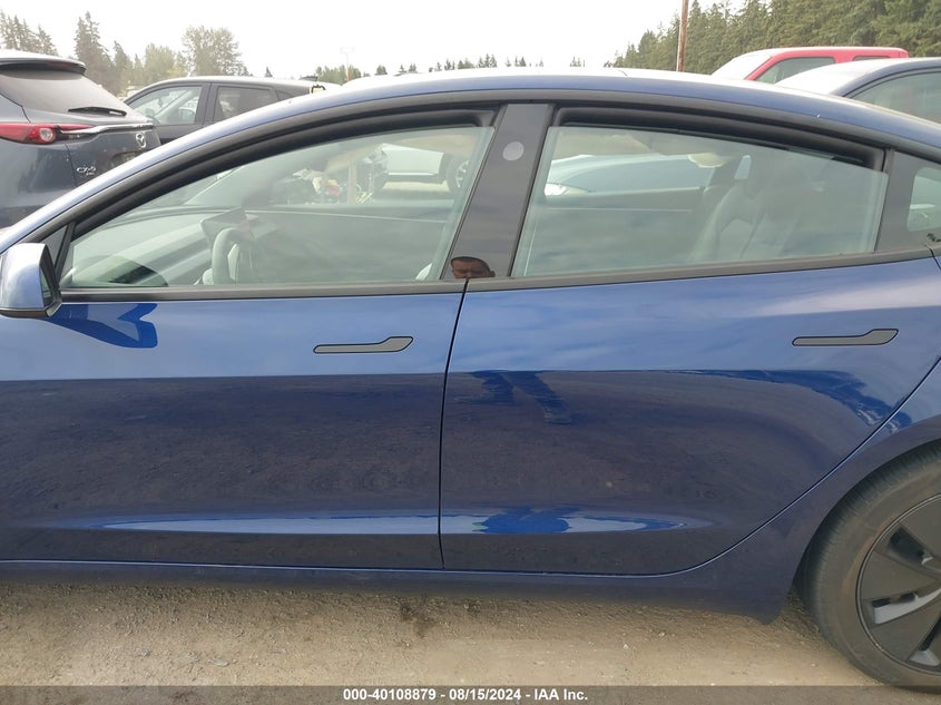 2024 Tesla Model 3 Rear-Wheel Drive VIN: 5YJ3E1EA7RF744733 Lot: 40108879