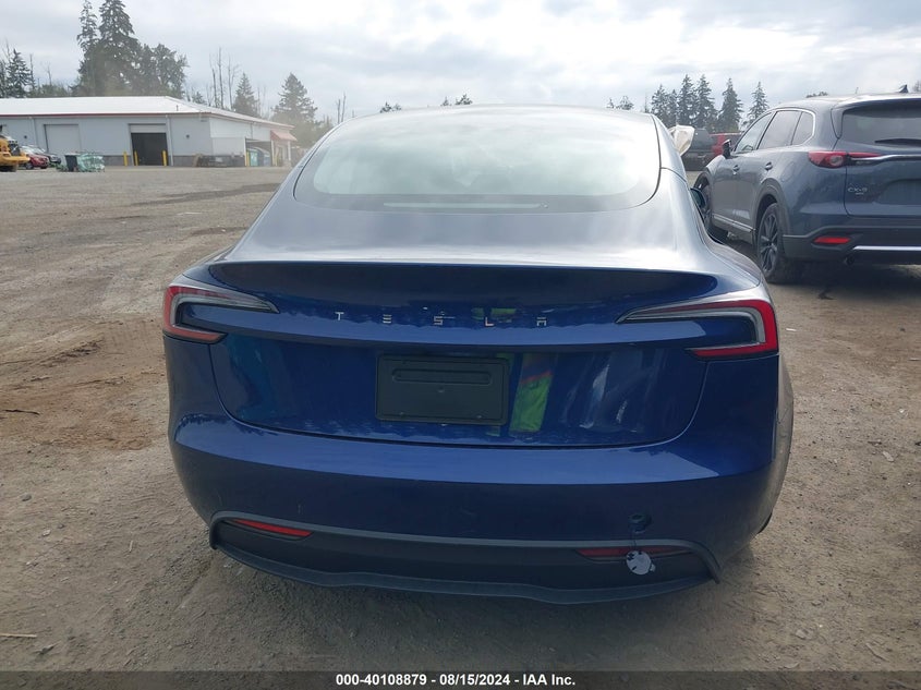 2024 Tesla Model 3 Rear-Wheel Drive VIN: 5YJ3E1EA7RF744733 Lot: 40108879