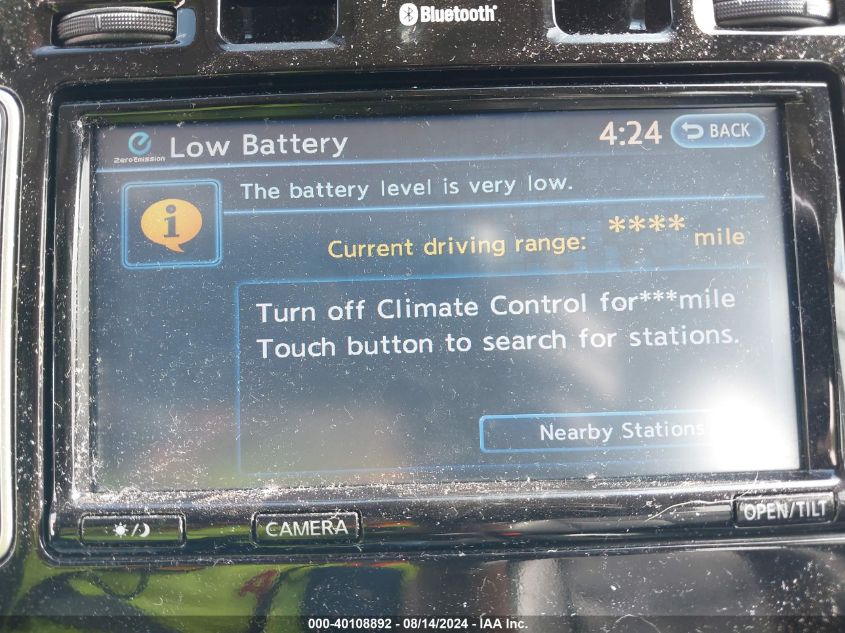 2013 Nissan Leaf Sl VIN: 1N4AZ0CP8DC408369 Lot: 40108892