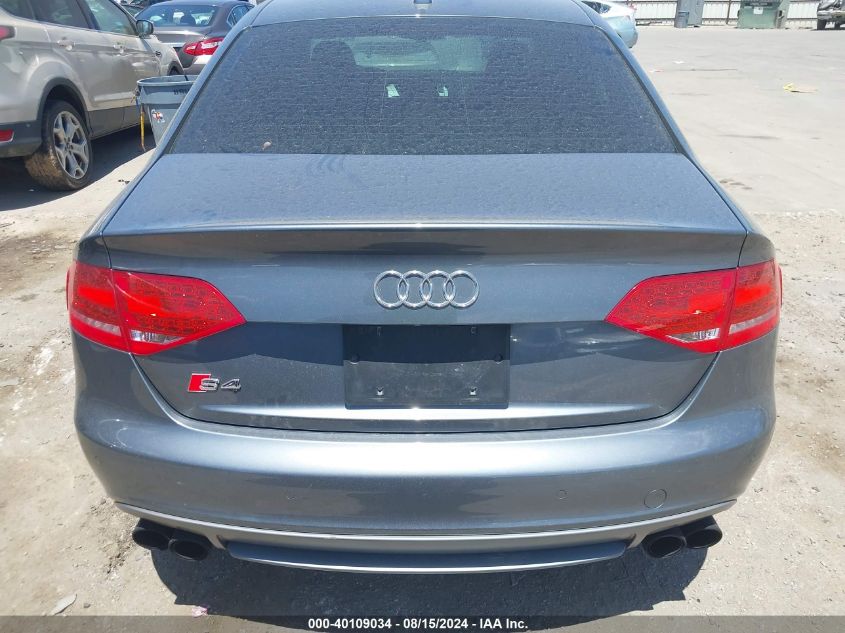 2012 Audi S4 3.0 Premium Plus VIN: WAUMGAFL2CA116557 Lot: 40109034