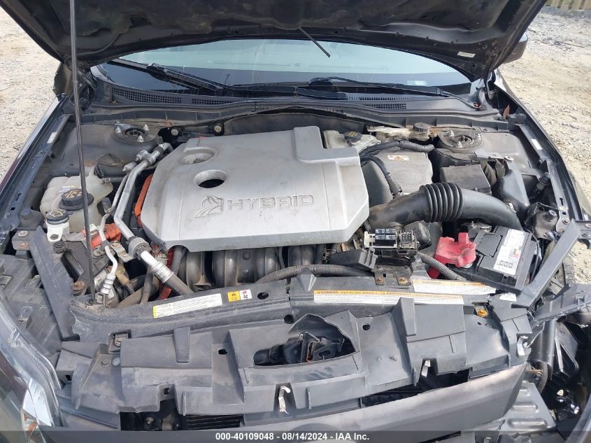 2011 Ford Fusion Hybrid VIN: 3FADP0L3XBR137622 Lot: 40109048