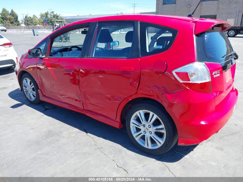 2009 Honda Fit Sport VIN: JHMGE88439S011614 Lot: 40109165