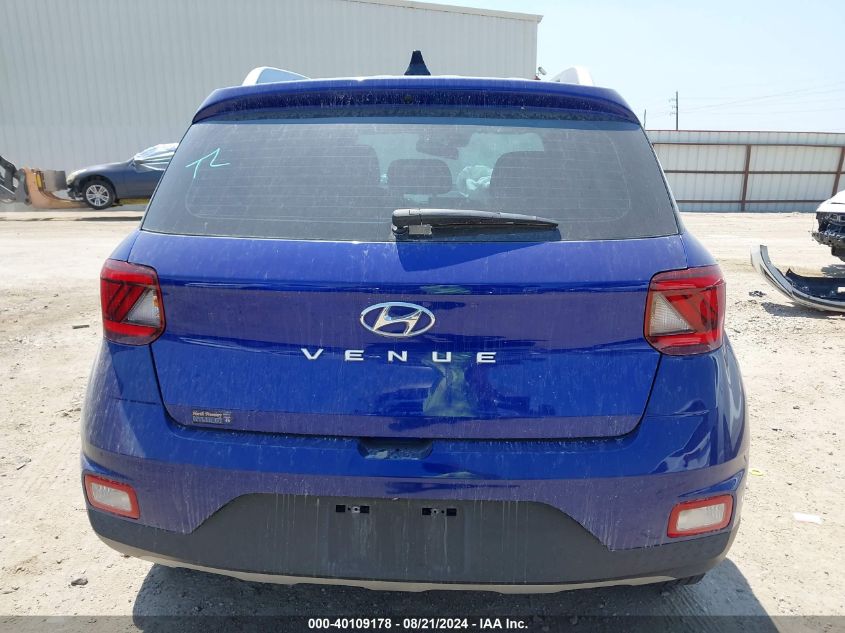 2021 Hyundai Venue Sel/Denim VIN: KMHRC8A34MU098188 Lot: 40109178