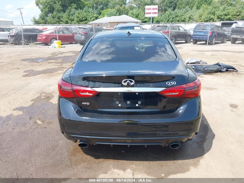 2018 Infiniti Q50 3.0T Luxe VIN: JN1EV7AR4JM442984 Lot: 40109190