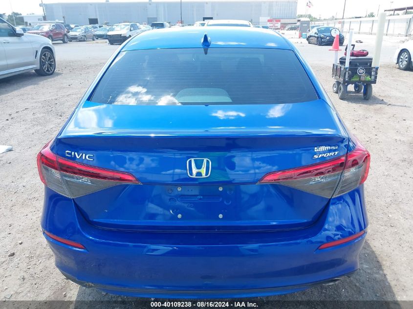 2022 Honda Civic Sport VIN: 2HGFE2F54NH538523 Lot: 40109238