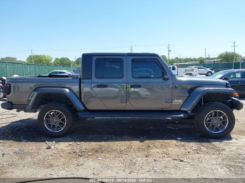 2022 Jeep Gladiator Overland 4X4 VIN: 1C6JJTFM6NL146882 Lot: 40109315