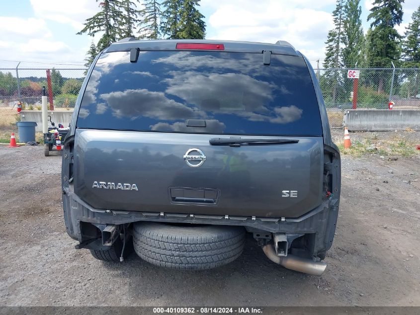 2008 Nissan Armada Se VIN: 5N1AA08D38N615662 Lot: 40109362