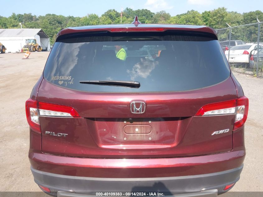 2020 Honda Pilot Awd Ex-L VIN: 5FNYF6H57LB010745 Lot: 40109383