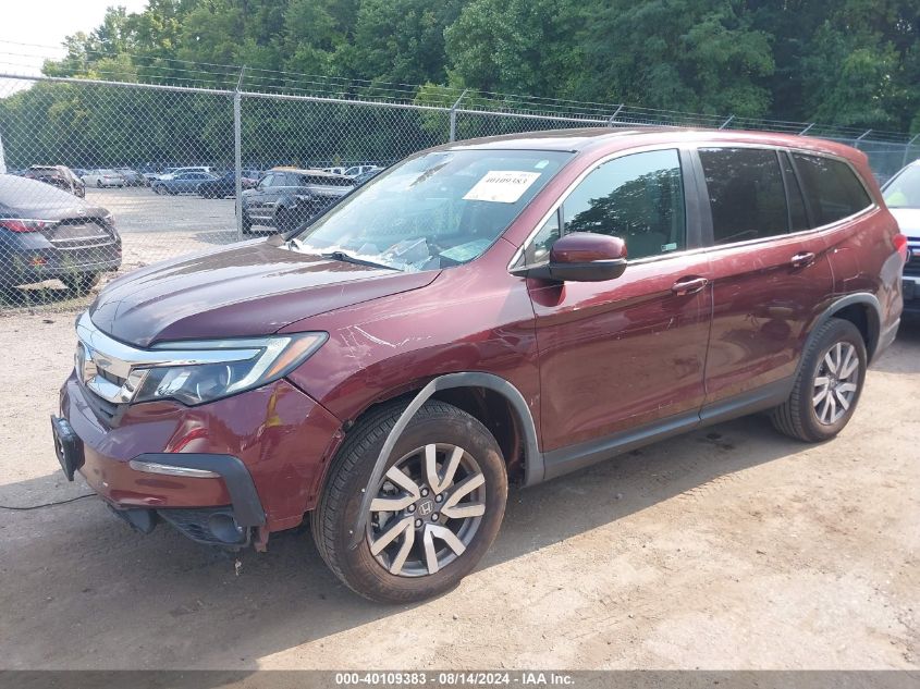 2020 Honda Pilot Awd Ex-L VIN: 5FNYF6H57LB010745 Lot: 40109383