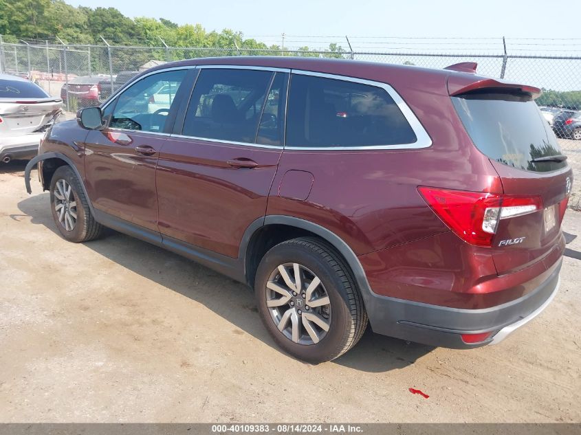 2020 Honda Pilot Awd Ex-L VIN: 5FNYF6H57LB010745 Lot: 40109383