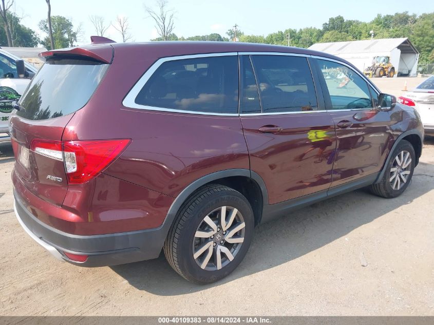 2020 Honda Pilot Awd Ex-L VIN: 5FNYF6H57LB010745 Lot: 40109383