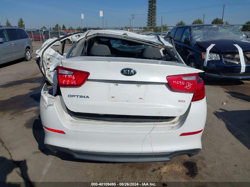 2015 Kia Optima Lx VIN: 5XXGM4A78FG441324 Lot: 40109495