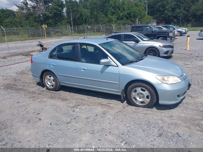 2004 Honda Civic Hybrid VIN: JHMES96624S008397 Lot: 40109645