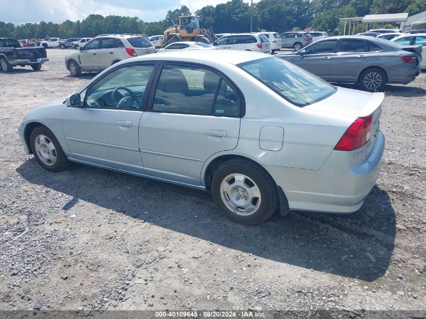 2004 Honda Civic Hybrid VIN: JHMES96624S008397 Lot: 40109645