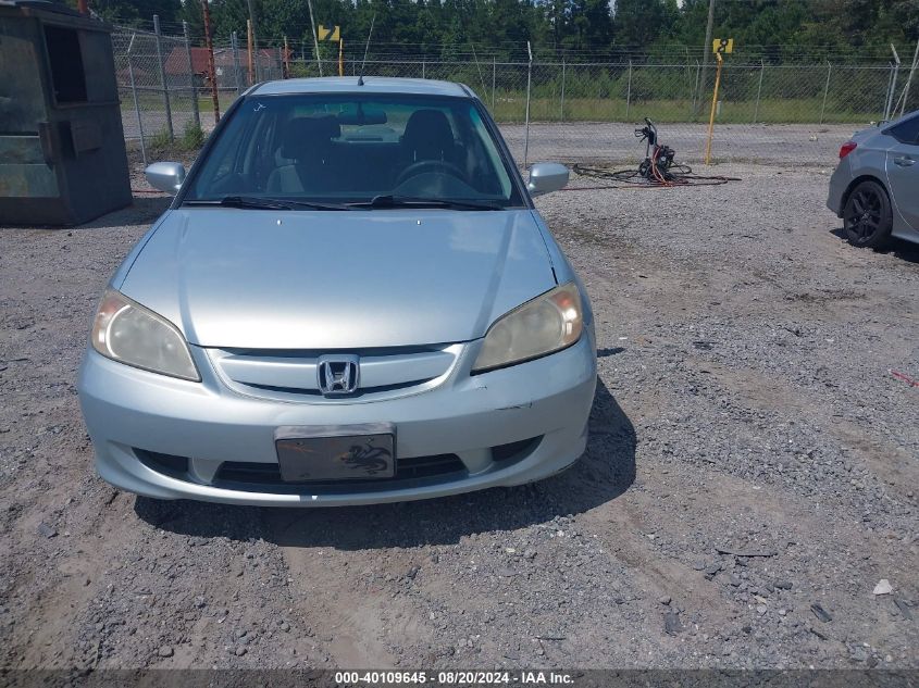 2004 Honda Civic Hybrid VIN: JHMES96624S008397 Lot: 40109645