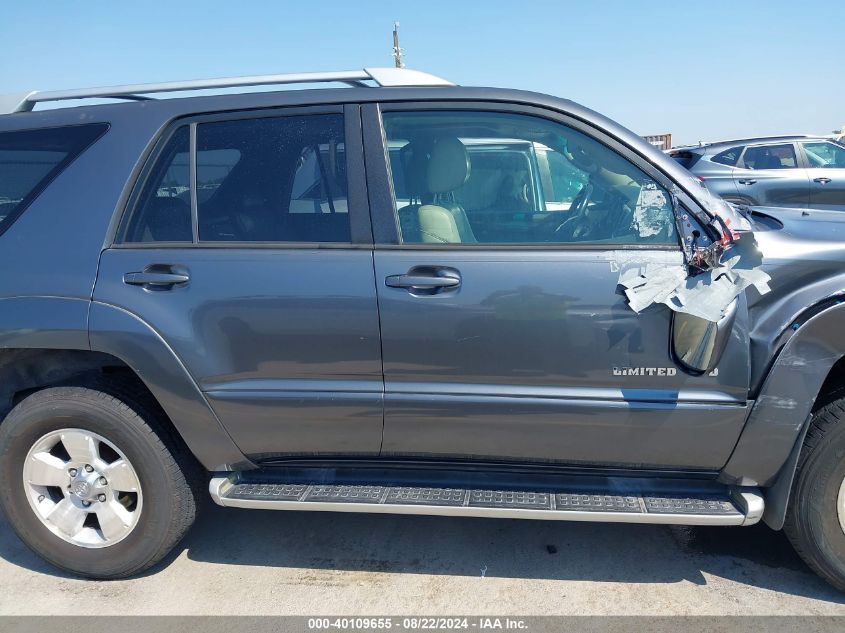 2004 Toyota 4Runner Limited V8 VIN: JTEBT17R348017615 Lot: 40109655