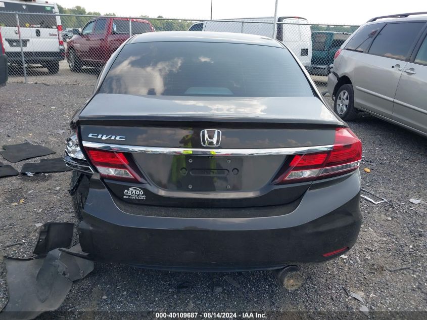 2013 Honda Civic Lx VIN: 2HGFB2F55DH587575 Lot: 40109687