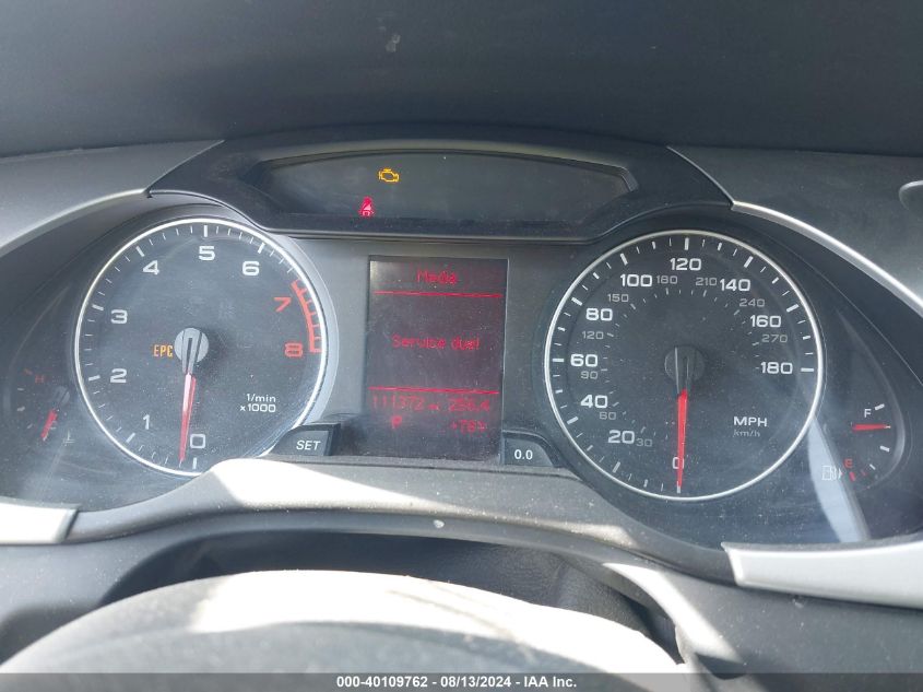 2011 Audi A4 2.0T Premium VIN: WAUSFAFL1BA123735 Lot: 40109762