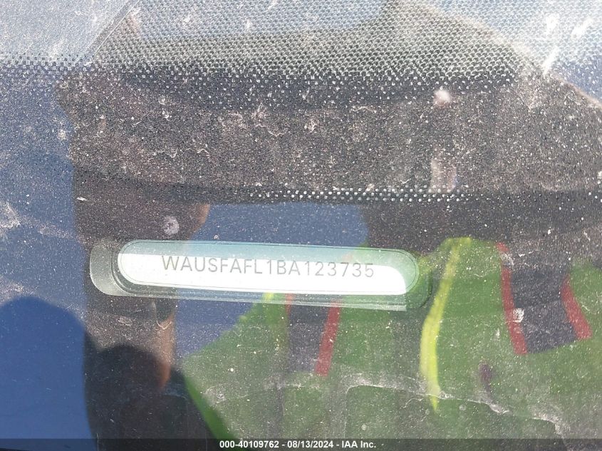 2011 Audi A4 2.0T Premium VIN: WAUSFAFL1BA123735 Lot: 40109762