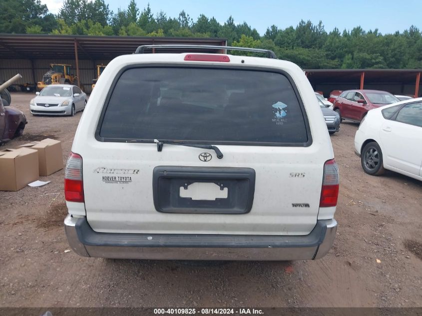 1999 Toyota 4Runner Sr5 V6 VIN: JT3GN86RXX0092978 Lot: 40109825