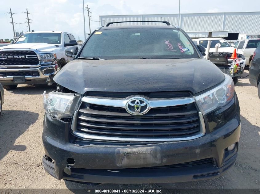 2016 Toyota Highlander Xle V6 VIN: 5TDKKRFH8GS133780 Lot: 40109841