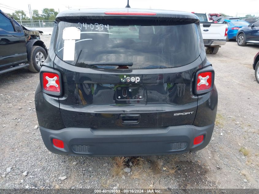 2020 Jeep Renegade Sport Fwd VIN: ZACNJAAB1LPL14065 Lot: 40109853