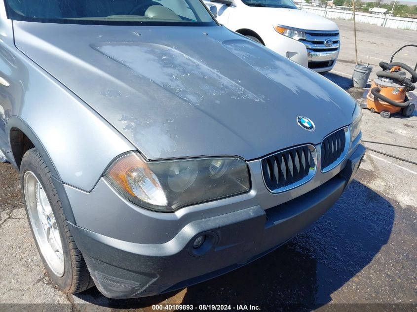 2004 BMW X3 2.5I VIN: WBXPA73494WC40787 Lot: 40109893