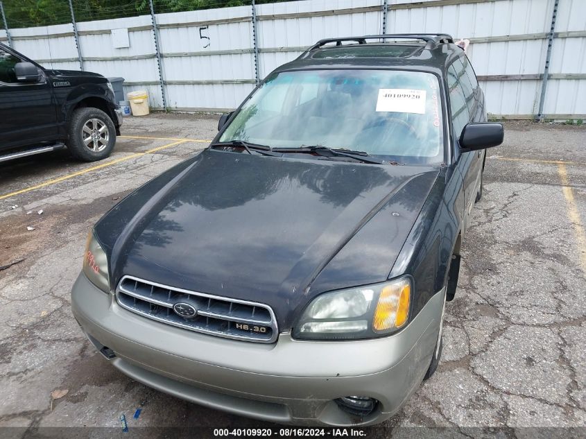 2001 Subaru Outback H6-3.0 VIN: 4S3BH806X17674072 Lot: 40109920