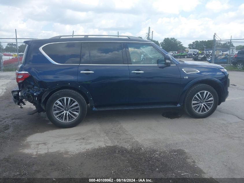 2022 Nissan Armada Sl 4Wd VIN: JN8AY2BD1N9677140 Lot: 40109962