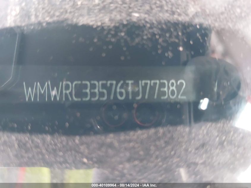 2006 Mini Cooper Hardtop VIN: WMWRC33576TJ77382 Lot: 40109964