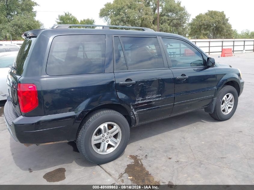 2004 Honda Pilot Ex VIN: 2HKYF18404H567980 Lot: 40109983