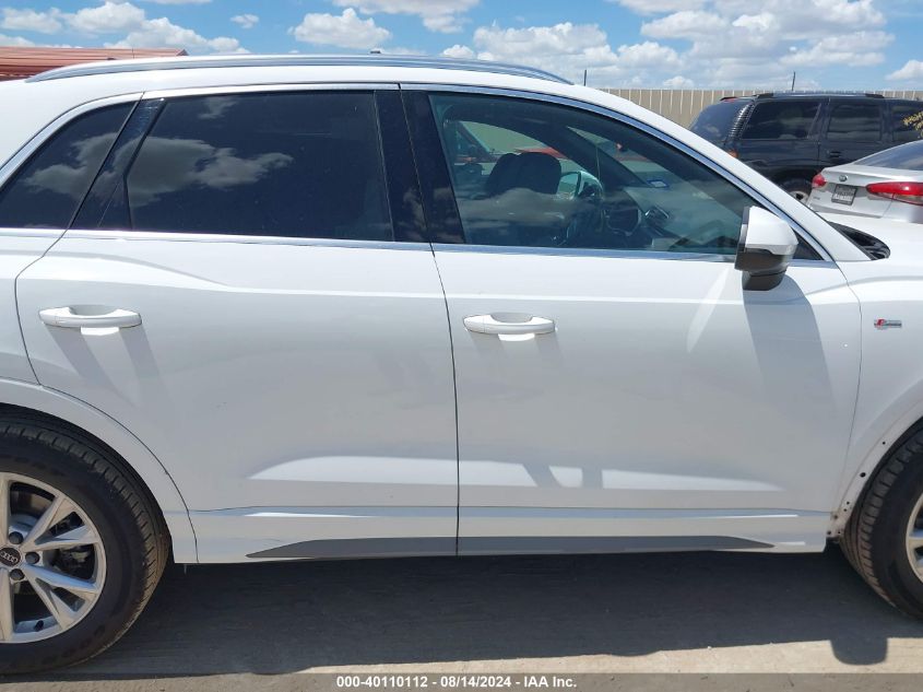 2024 Audi Q3 Premium 45 Tfsi S Line Quattro Tiptronic VIN: WA1DECF38R1037207 Lot: 40110112