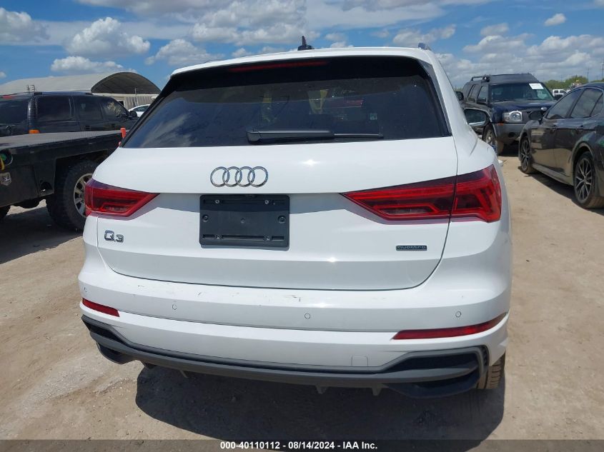 2024 Audi Q3 Premium 45 Tfsi S Line Quattro Tiptronic VIN: WA1DECF38R1037207 Lot: 40110112