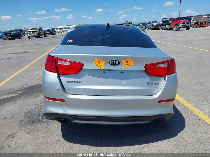 2015 Kia Optima Ex VIN: 5XXGN4A76FG445630 Lot: 40110128