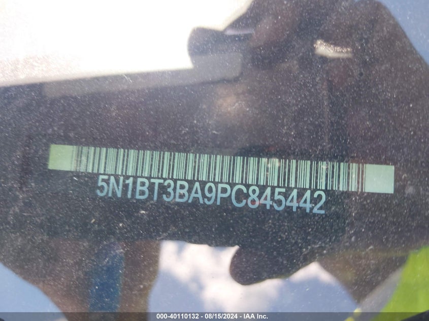 2023 Nissan Rogue Sv Fwd VIN: 5N1BT3BA9PC845442 Lot: 40110132