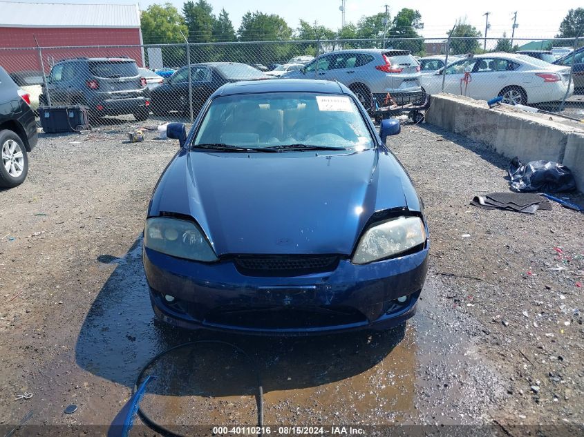 2006 Hyundai Tiburon Gt/Gt Limited/Se VIN: KMHHN65F76U201640 Lot: 40110216