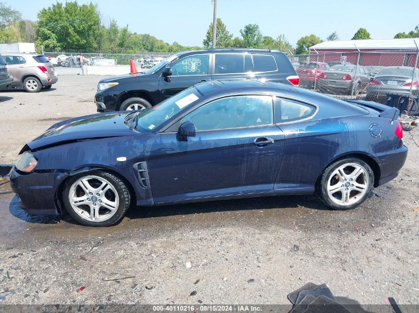 2006 Hyundai Tiburon Gt/Gt Limited/Se VIN: KMHHN65F76U201640 Lot: 40110216