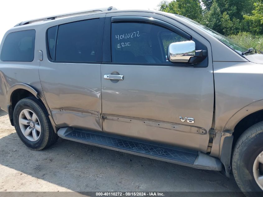 2009 Nissan Armada Se VIN: 5N1AA08C19N607021 Lot: 40110272