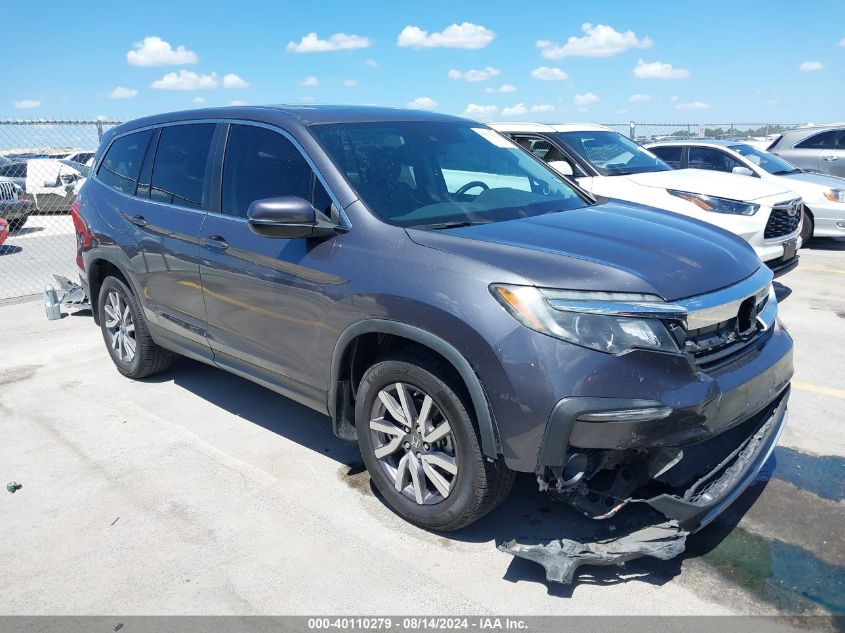 2020 Honda Pilot 2Wd Ex-L VIN: 5FNYF5H58LB012658 Lot: 40110279