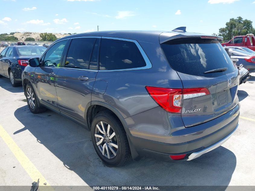 2020 Honda Pilot 2Wd Ex-L VIN: 5FNYF5H58LB012658 Lot: 40110279