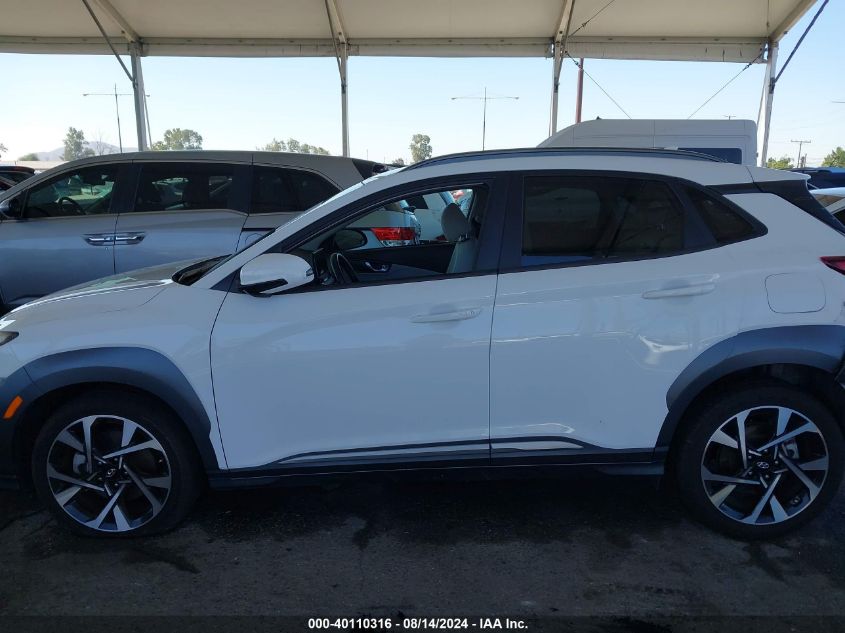 2022 Hyundai Kona Limited VIN: KM8K5CA34NU811736 Lot: 40110316