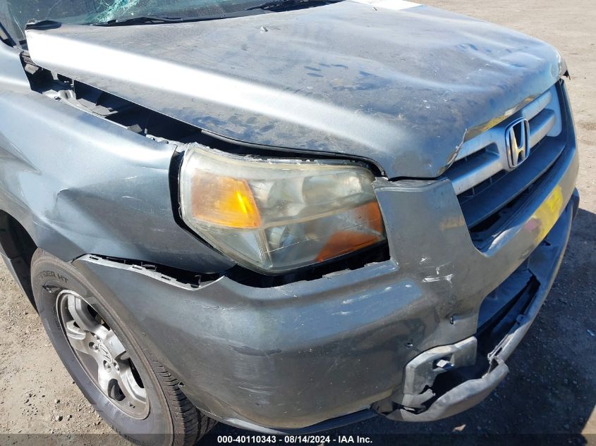 2007 Honda Pilot Ex-L VIN: 5FNYF28757B001946 Lot: 40110343