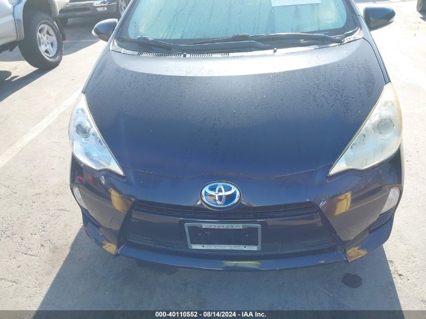 2012 Toyota Prius C Two VIN: JTDKDTB35C1519064 Lot: 40110552