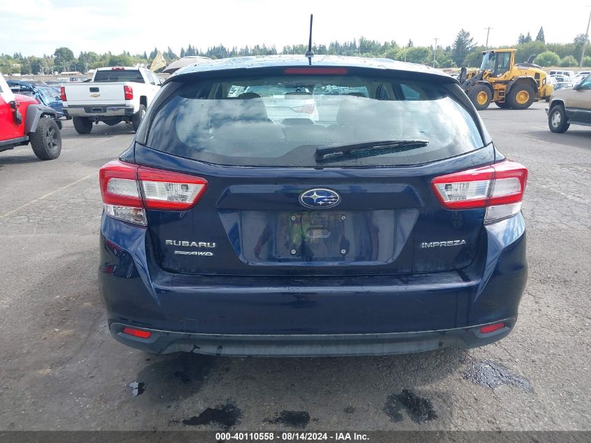 2019 Subaru Impreza 2.0I VIN: 4S3GTAA63K3741646 Lot: 40110558