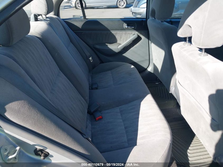 2003 Honda Civic Lx VIN: JHMES16523S002705 Lot: 40110679