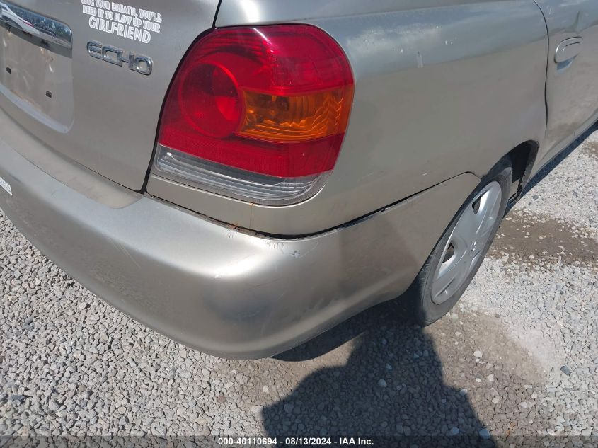 2005 Toyota Echo VIN: JTDBT123X50347940 Lot: 40110694