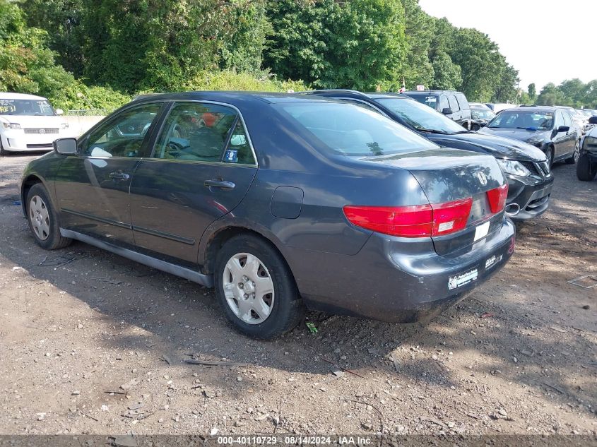 2005 Honda Accord 2.4 Lx VIN: 1HGCM55455A098438 Lot: 40110729