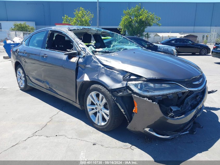 2015 Chrysler 200 Limited VIN: 1C3CCCAB1FN619342 Lot: 40110735